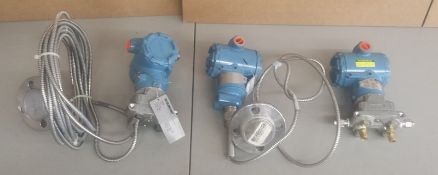 (3) Rosemount 3051 Pressure Transmitters 3051CD2 , 3051TG3 , 3051CG2