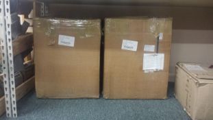 (2) KH Industries Cord Reel Electric Cable 8 Circuit Retractable