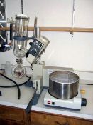 Buschi 124 Rotavapor with (1) Waterbath B-481 and Chem Glass is ideal for routine distillation of