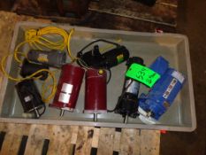 Lot of (8) Assortment of Electric Motors  and gear drives (LOCATED IN IOWA, FOB INCLUDED WITH SALE