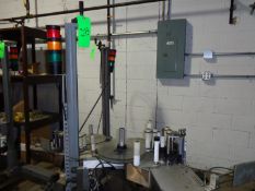 Markem Portable Labeler, Model CIM 300, Patented #2248051 0476447 with Label Applicator, Mounted