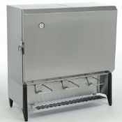 Unused Silver King Stainless Steel 3-Head Milk Dispenser  (LOCATED IN IOWA, FOB INCLUDED WITH SALE