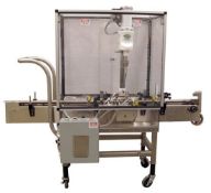 Portable Inline Swan-Matic Cap Master inline cap retorquer Model C302E with 6' conveyor in good