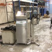 Domino Date Coder, Model DPX 1000, S/N E1F00520, With Conveyor and Manual (Located in Tennessee)***