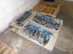 Lot of 28 unused High Temprature Ball Valves with Weld Type End (LOCATED IN IOWA, FOB INCLUDED