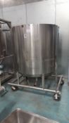 Approximately 400 Gallon Stainless Steel Jacketed Kettle on Casters(LOCATED IN IOWA, FOB INCLUDED