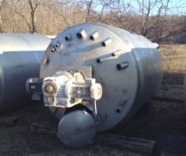 LEE 1500 Gallon Kettle, Jacketed, Model 1500U9MS with Double Motion Scraper agitation (sweep).