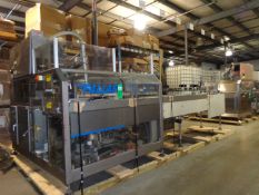 Fallas Robotic S/S Case Packer, Model JR-VAC-CE, S/N JR03089412-BFC-2 with Allen Bradley 5/20 PLC