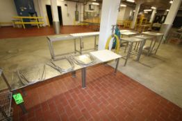 (11) Assorted S/S Tables/Stands - (1) Aprox. 40