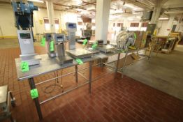 (3) Assorted S/S Tables, Aprox. (1) 94