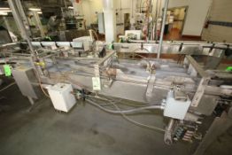 Line #45 East and West S/S Combiner/Conveyor Switch 2 Lanes to Single Lane with Legs and Drive