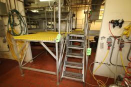 S/S Operators Platform  Configurated Around Cookers and Blender System with (3) Stairs, Plastic