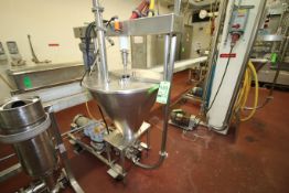 Pre-Mix System includes SPX/Waukesha Positive Displacement Pump, Model 034U1 with Aprox. 5 hp Motor,