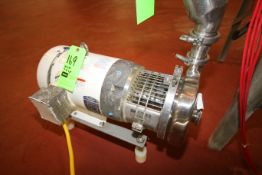 WCB 7-1/2 hp Centrifugal Pump with 1770 RPM Motor and S/S Check Valve