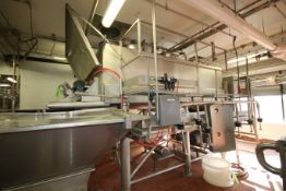 Crepaco 10,000 lb. Capacity Enclosed S/S Twin Shaft Ribbon Blender with 36