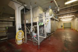 Crepaco Aprox. 10,000 lb. Capacity Twin Screw Ribbon Blender with 36