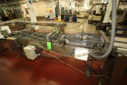 Line #16 South and North S/S Combiner/Conveyor Switch 2 Lanes to Single Lane with Legs and Drive,