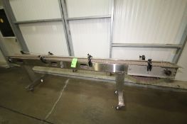 Aprox. 10 ft. L Portable S/S Product Conveyor with 7-1/2