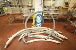 (9) Assorted Sanitary Grade Suction Hoses - 2-1/2