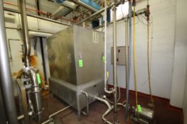 Chester Jensen Falling Film 4-Plate S/S Plate Chiller, Size B8-0T-4-32, S/N 9732-P, Receiver Ammonia