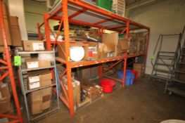Contents of (4) Sections of Pallet Racking Only of General, Cleaning and Other Supplies including