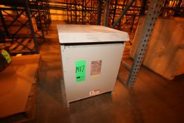 Hammond 30 KVA Transformer, Part #K030KBAH3, 480 HV, 208Y/120 V