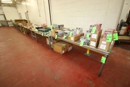 (12) Assorted S/S Tables - Some with S/S Tops and Steel Legs