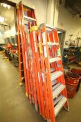 Assorted Louisville and Werner A-Frame Fiberglass Ladders