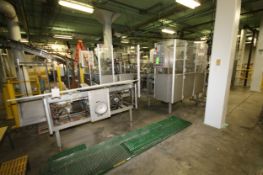 APV/Douglas Case Packer, Model WAIM, S/N M9891 with Nordson MicroSet Multi-Scan Gluer and Allen