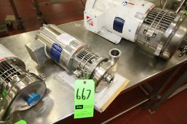 SPX/WCB 1 hp Centrifugal Pump, Model C114, S/N 1000002 with 1-1/2