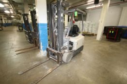 Aprox. 3,000 lb. 36 V Sit-Down Electric Forklifts includes: Crown 2-Stage Lift (Unit #4); (2) 1997