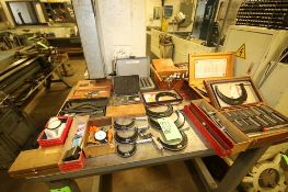 Assorted Precision Tools including: Starrett and Other Micrometers, Mitutoyo Digital Micrometer,