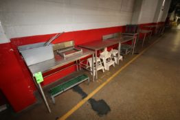 (48) Assorted S/S Tables, Step Stools and Stands