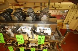 SPX/APV Size R1 Positive Displacement Pumps, S/N 1000002827777 and S/N 10000028277780 with 1-1/2