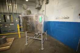 Breddo 250 Gal. Insulated S/S Likwifier, Model LDD, S/N 98041.D3306-5 with 25 hp Pancake Motor,