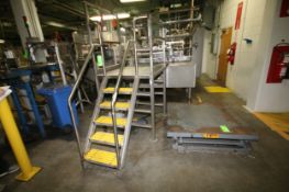 S/S Operator's Platform with Diamond Plate Decking, Plastic Grating and Safety Rails (Line #16