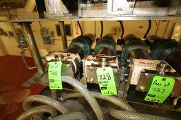 SPX/APV Size R1 Positive Displacement Pumps, S/N 1000002817286 and S/N 1000002817288 with 1-1/2