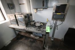 Coder Test Bench with (5) FoxJet Controllers, Stand Parts including Cabinet