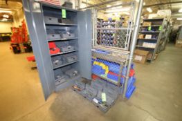 Steel Cabinet with Machine Service Tooling including (28) Tool Boxes with Contents including