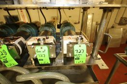 SPX/APV Size R1 Positive Displacement Pumps, S/N 1000002817281 and S/N 1000002817282 with 1-1/2