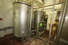 2-Tank Brine Make-Up System includes: (2) Aprox. 300 Gal. (Aprox. 62