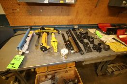 Assorted Enerpac, OTC and Other Port-A-Power Jacks with Attachments and Case