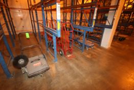 (17) Pcs. Includes 4-Wheel Carts, Scissorlift Platforms, Dollies and Dayton Floor Sweeper