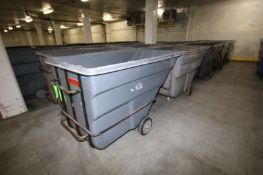 Gray Rubbermaid Portable Large Dumpsters (NOTE: Located 4th Floor Cooler)