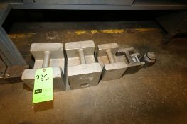 (6) Assorted Scale Weights from 5 lb. to 100 lbs.