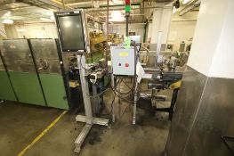 FoxJet Marksman Ink Jet Coder, S/N FXJT 43701558 MK ELITE with (2) Project Series 768 Heads, Mounted