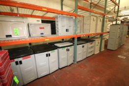 (31) Assorted Suncast Plastic Cabinets