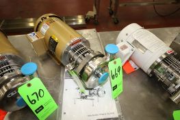New SPX/WCB 1 hp Centrifugal Pump, Model C114 with 1-1/2