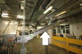 Aprox. 230 ft. L Ground and Overhead S/S Product Conveyor with 4-1/2