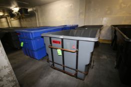 (2) Gray and (3) Blue Portable X-Large Dumpsters (NOTE: (1) Gray and (2) Blue Located 4th Floor